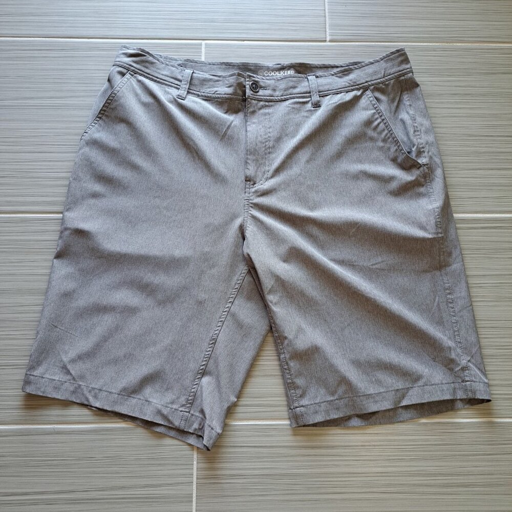 Coolkeep Men's Performance Shorts Gray Size 36 Lightweight